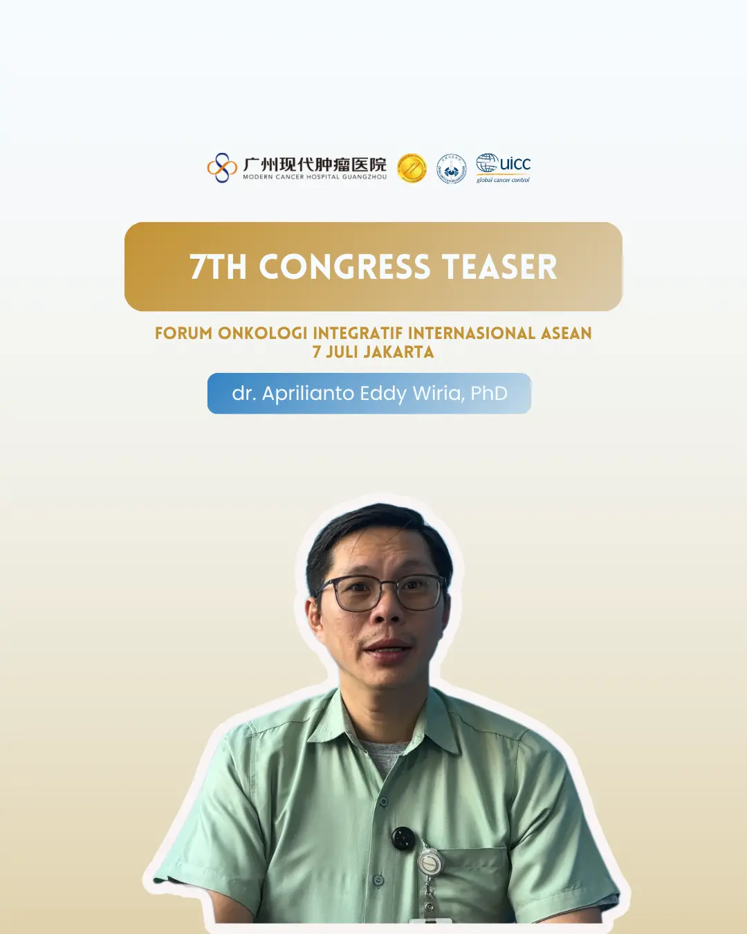 Forum Onkologi Integratif Internasional ASEAN Ke-7 | dr. Aprilianto Eddy Wiria, PhD